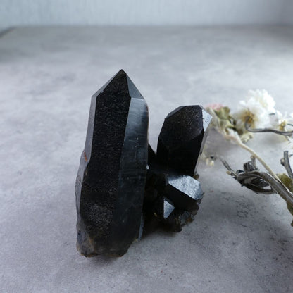 Crystal Healing Transformation - Dumi's Crystals Black Quartz (58g). Intricate & commanding structure with captivating beauty & enhanced energy for a profound healing experience.