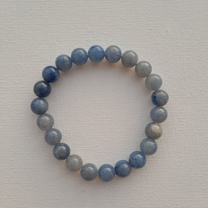 Dumi's Crystals Blue Aventurine Bracelet (8mm). Embrace inner peace with Blue Aventurine. Promotes emotional balance, clarity & self-confidence.